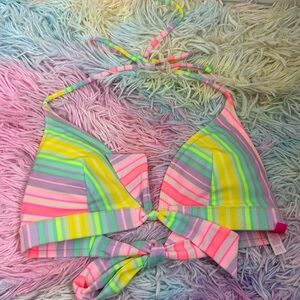 Victoria’s Secret Vibrant Swim Halter Bikini Top